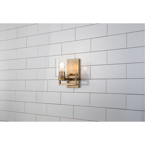 Estes 1 Light 8 inch ATB Bath Light Wall Light in Antique Brass